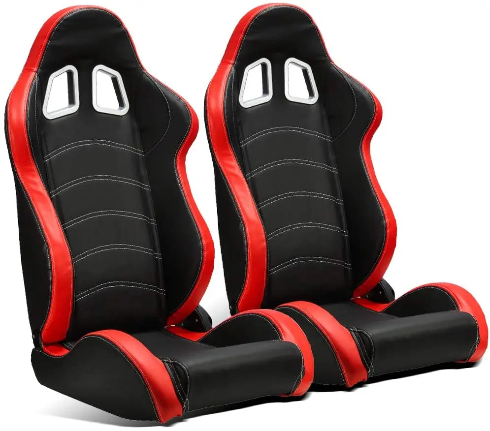 1018 PVC Universal Vehicle Slider Simulator Gaming Station Adjustable Sim Bucket Racing Seats