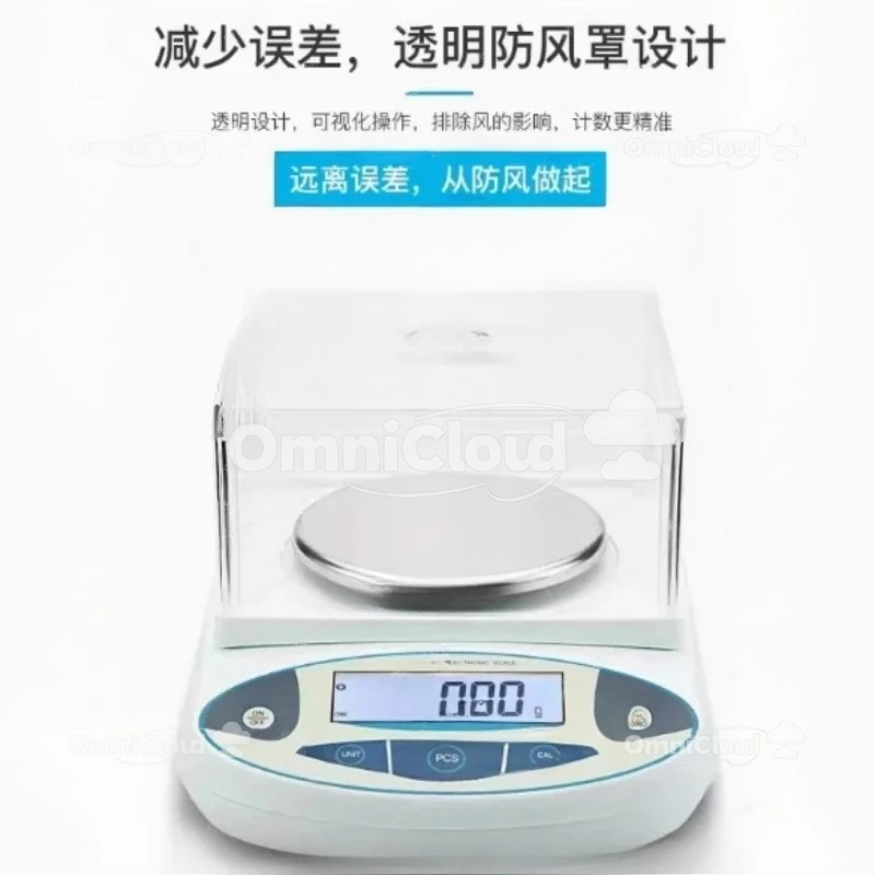 500 x 0,001 g 1 mg Labor-Analytische Waage, digitale Präzisions-Elektronikwaage