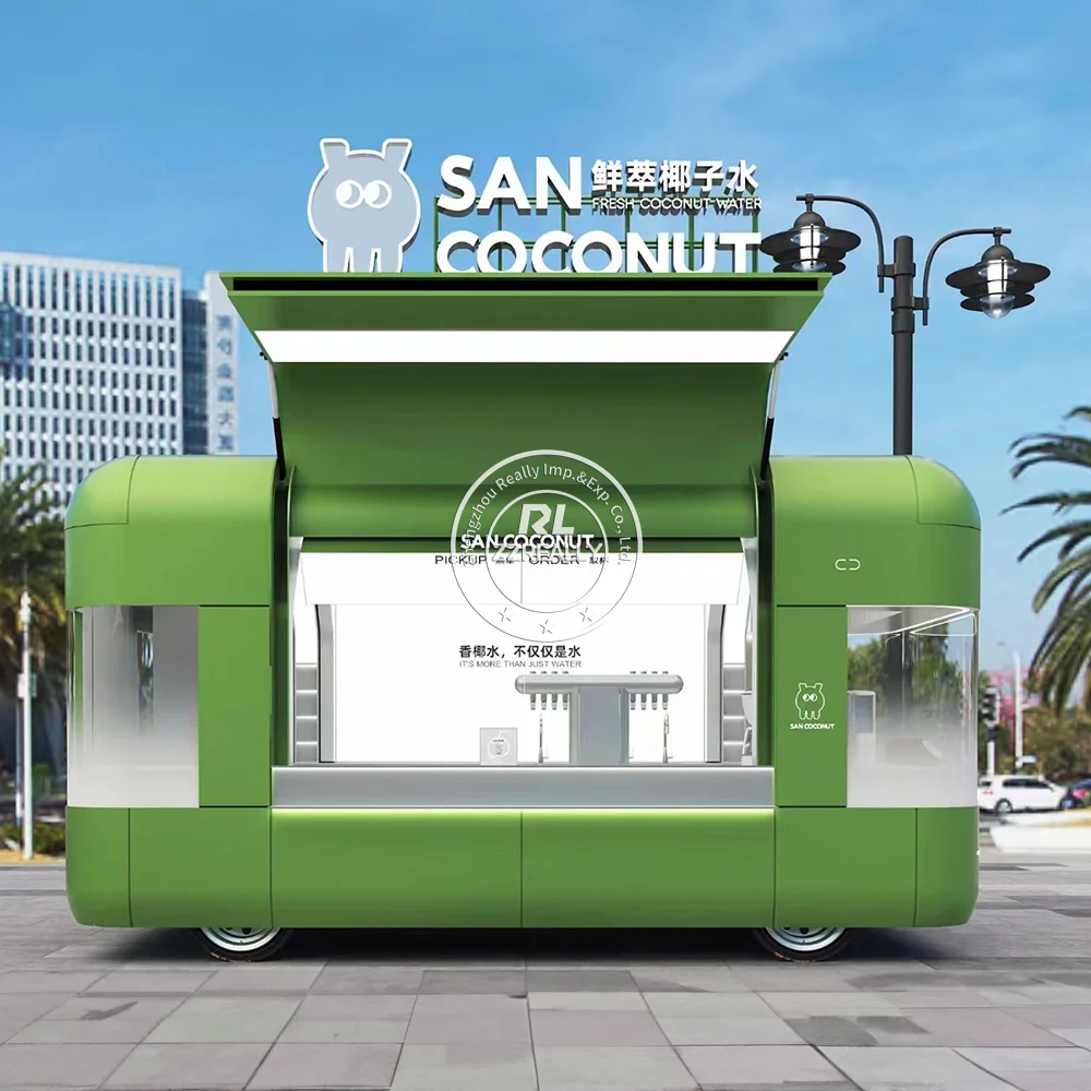 Remolque móvil personalizado para comida, camión de comida para Pizza, Perro Caliente, para Catering, calle, carrito expendedor de comida rápida