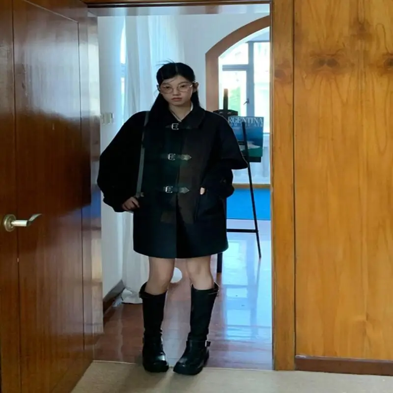 

Женская одежда, новое пальто с рукавами, длинное корейское популярное пальто для поездок на работу, повседневные женские топы, кардиган, женская одежда, зимняя одежда