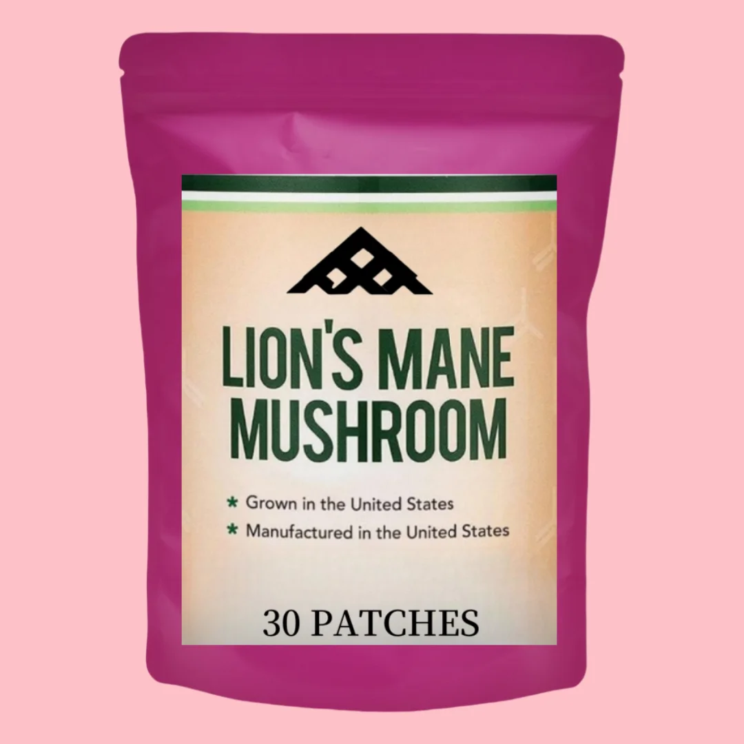 

Прозрачные пластыри Lions Mane Mushroom для памяти мозга, фокуса с кордицепсом, поддержка иммунитета рейши, 30 пластырей