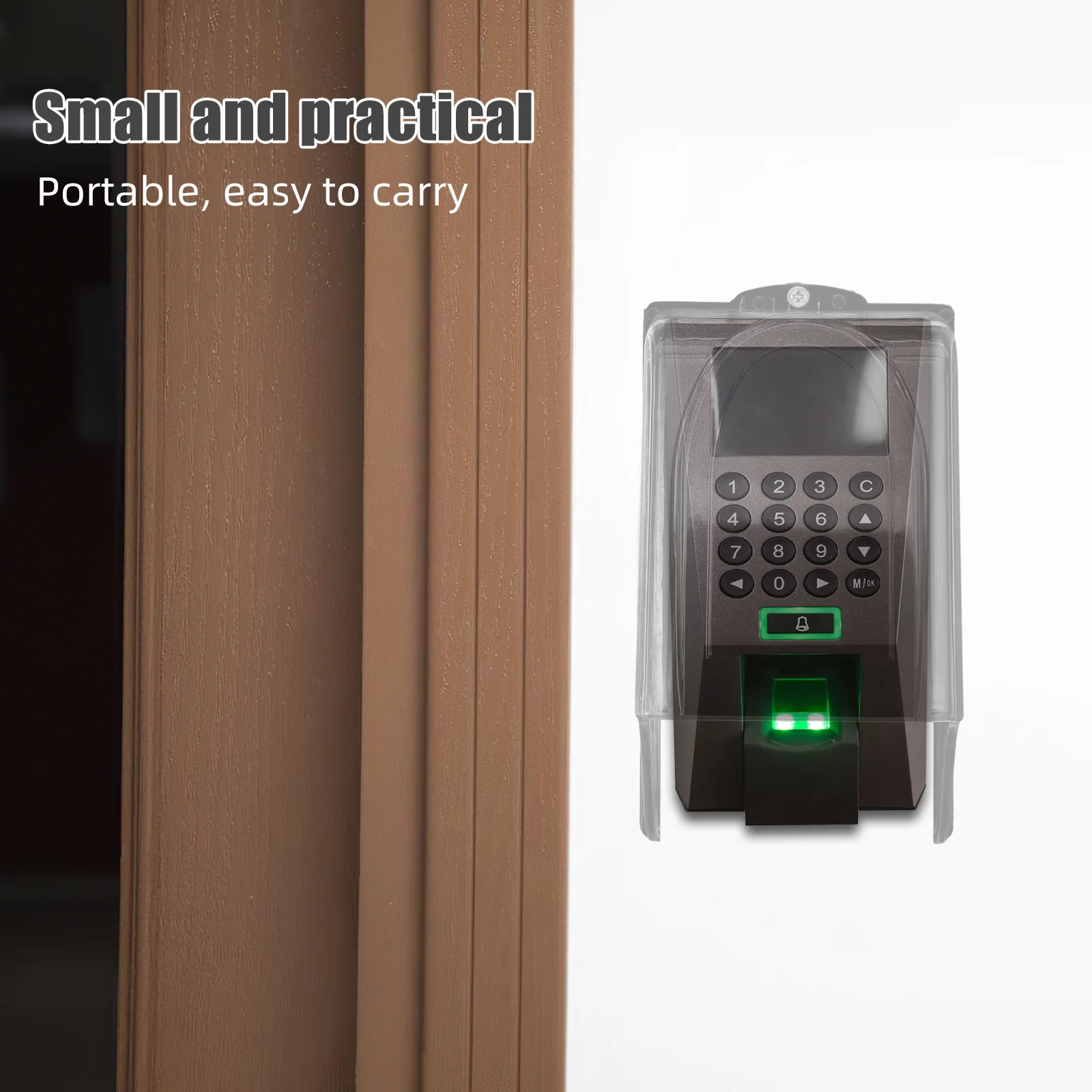 Waterproof Doorbell Rain Cover 8.37X4.76X3.14" Transparent Plastic Access Control Panel Protector Outdoor Keypad Shield For