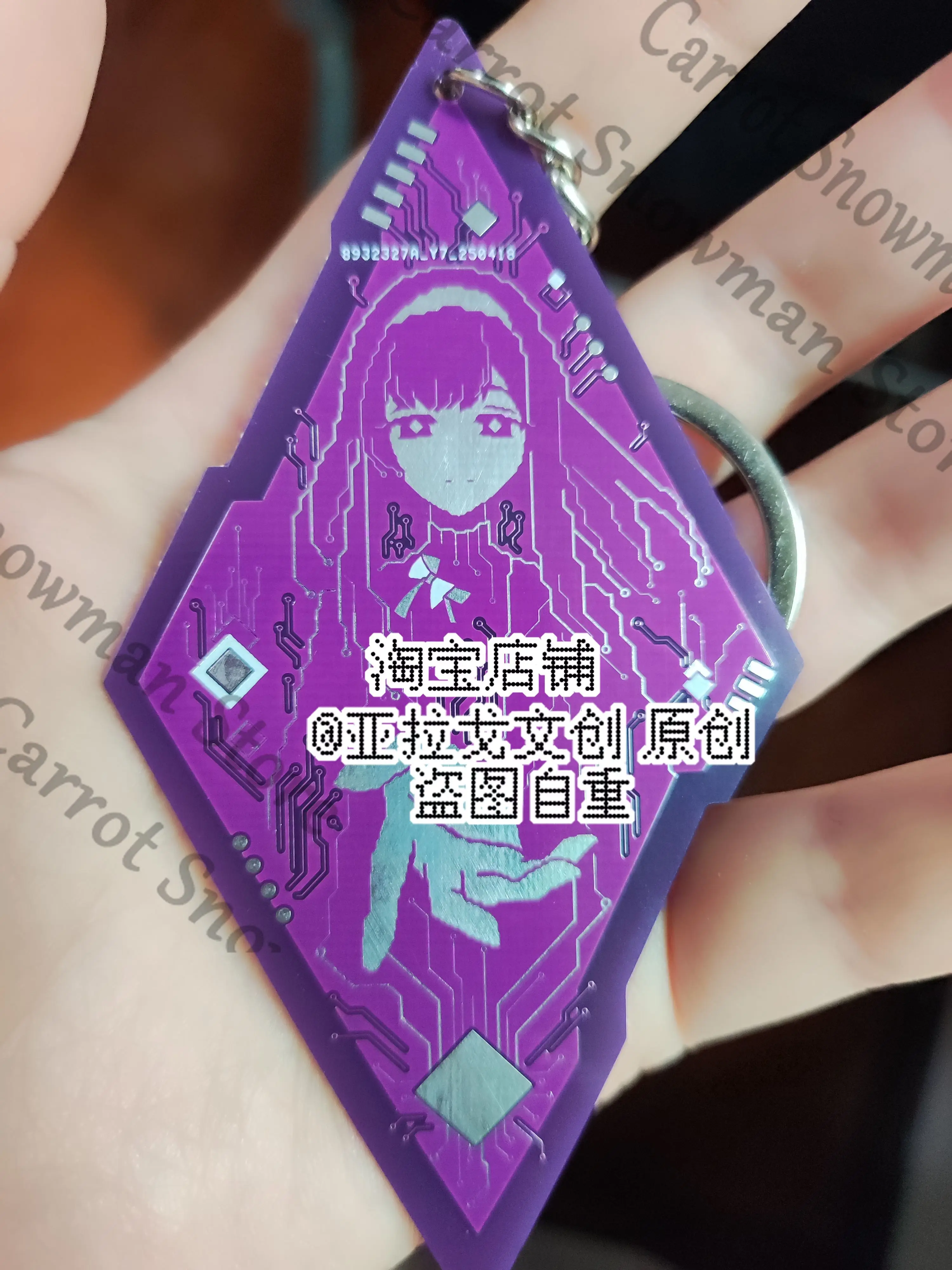 Arknights Priestess Anime Acrylic Bag Pendant Keychain Rhombus Keyring Cospaly Cartoon Gift Decorate