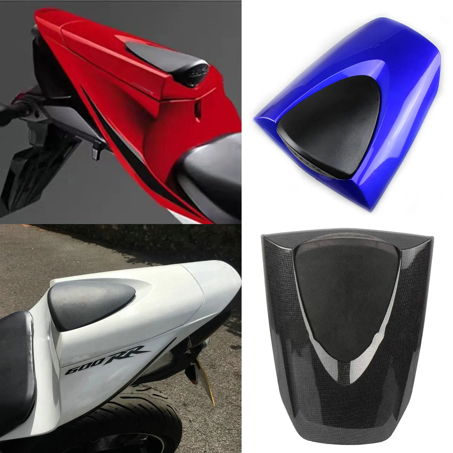 

For Honda CBR600RR CBR 600 RR F5 2007 2008 2009 2010 2011 2012 Motorcycle Pillion Rear Passenger Seat Cowl Cover Solo Fairing