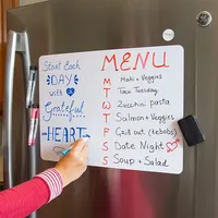Dry Erase Board Refrigerator Magnet A3 A4 A5 WhiteBoard Magnetic Marker Sheet Kitchen Erasable Flexible Fridge Memo Grocery List