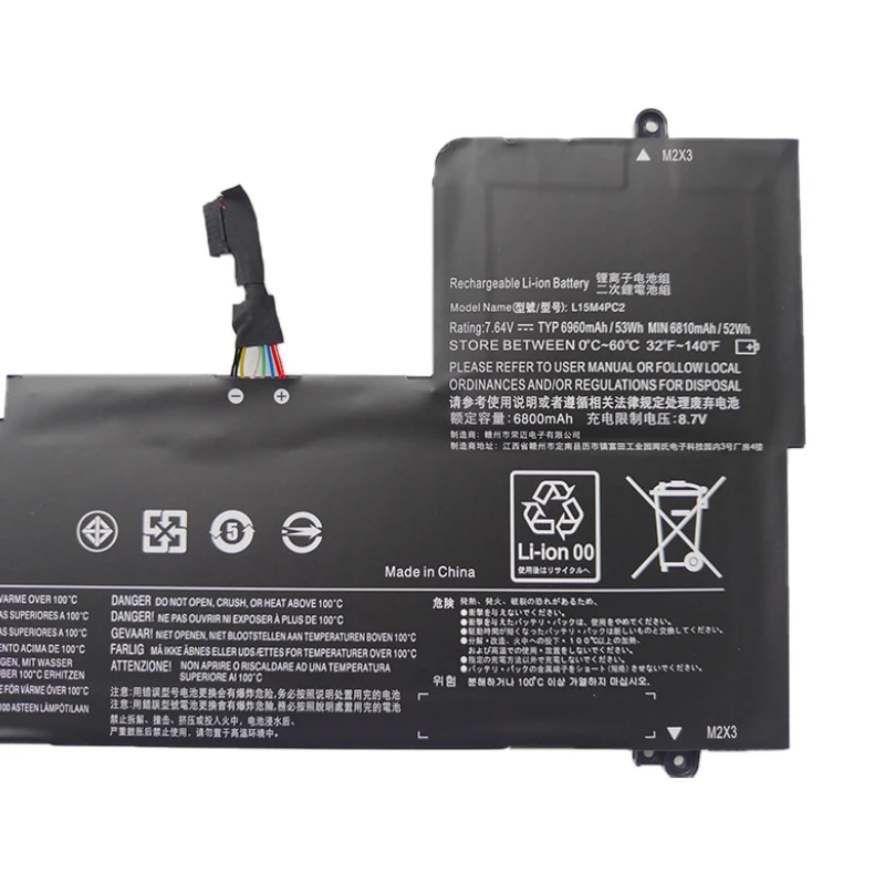 레노버 요가 710-14ISK 710-14IKB L15L4PC2 7.64V 6960mAh L15M4PC2 노트북 배터리