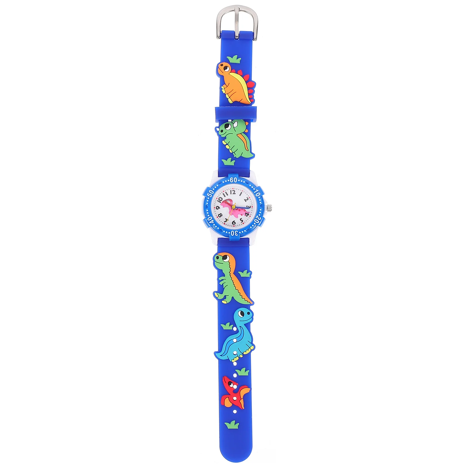 Schöne Silikon-Cartoon-Uhr, Armbanduhr, verstellbares Armband, klare Zahlen, Geschenk-Cartoon-Uhr