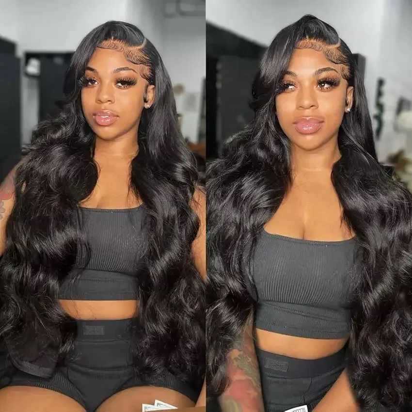 30-calowy Body Wave 13x6 Hd Lace Front Wig Human Hair Pre Plucked 180% Density 13x4 Body Wave Lace Front Wig 100% Human Hair Wigs