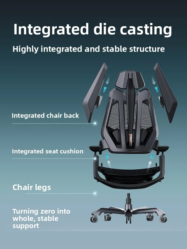 

Customizable ergonomic chair Sitting for long periods protects the waist