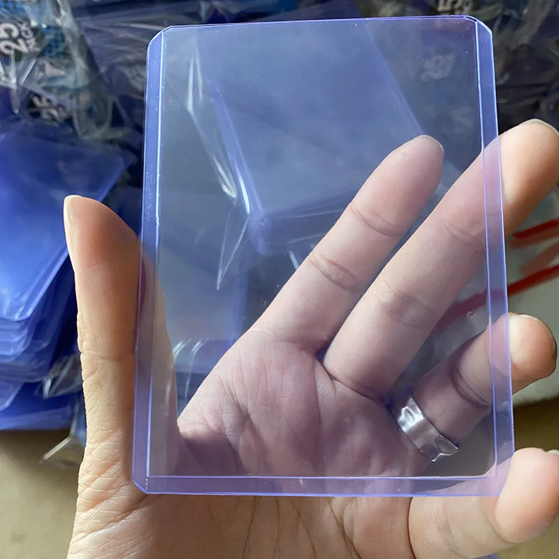 100-1Pack New Transparent Card Sleeves PVC Hard Plastic Game Cards Holder Cover for Collectible Trading Cards Protector