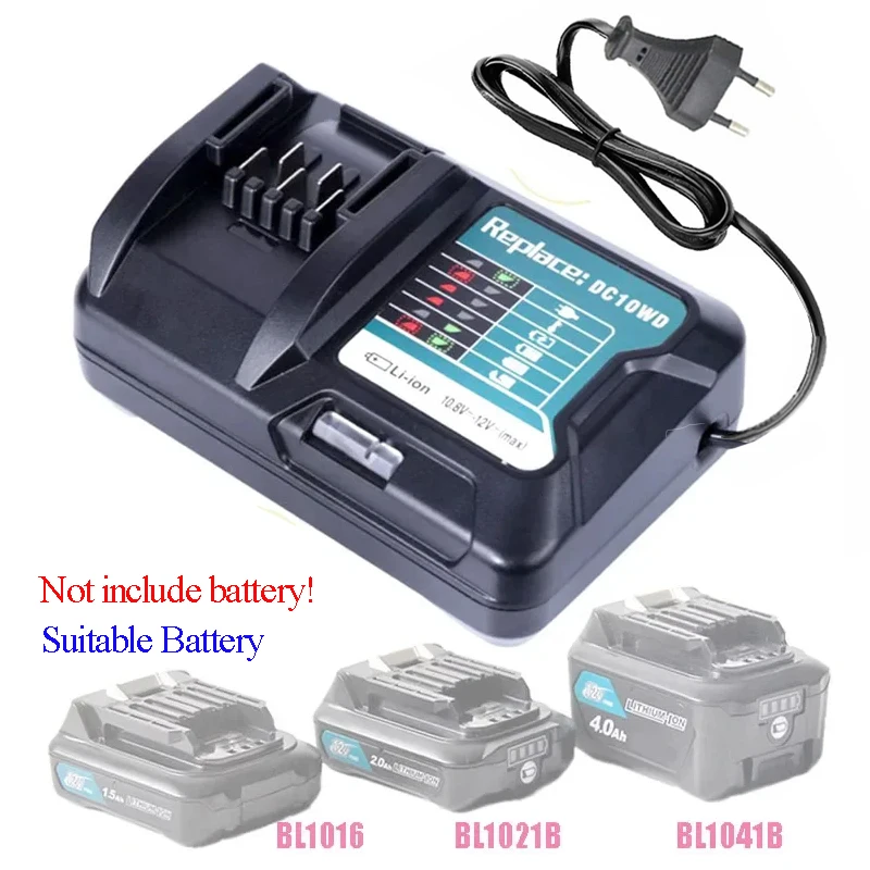 

DC10WD For Makita 10.8V 12V Lithium Battery Case BL1016 BL1021B BL1041B Charger Over-charge Short-circuit Over-voltage Protect