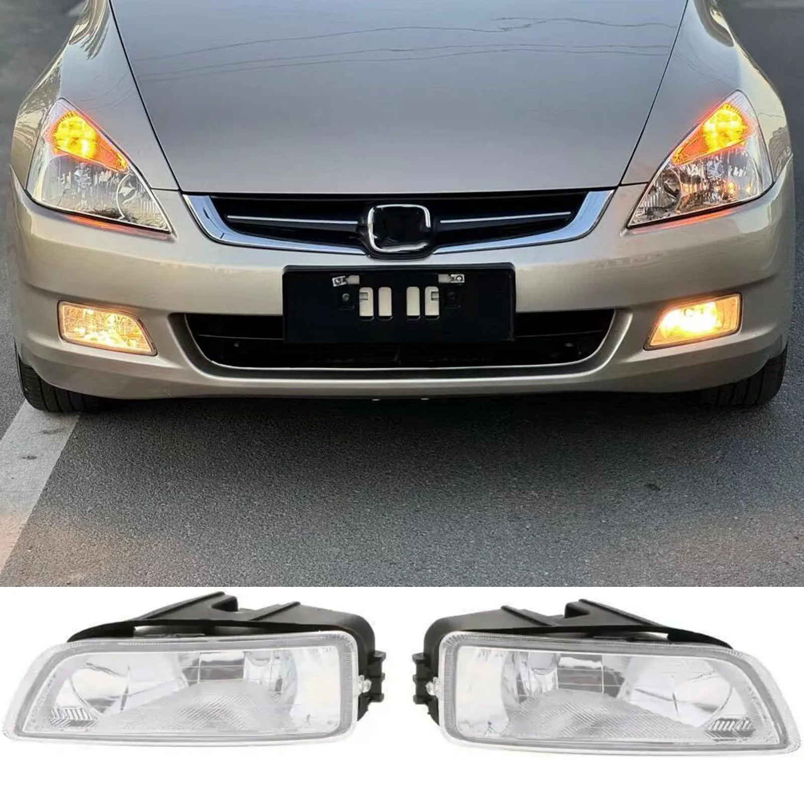 

Car Bumper Driving Fog Light Assembly Without Bulb Replacement for Honda accord 4DR Sedan Models 2003-2007