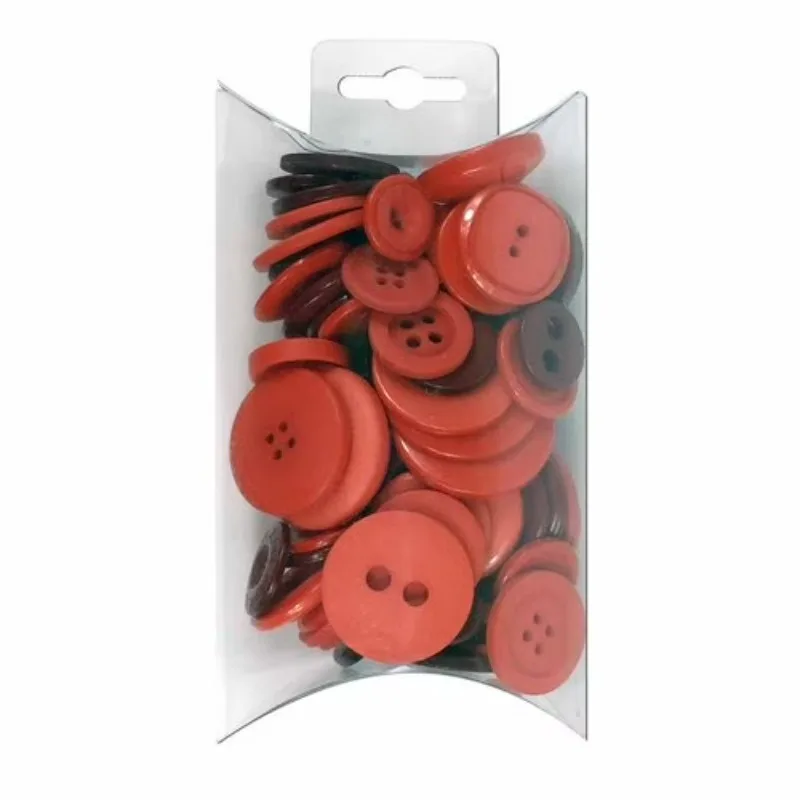 Value Red Assorted Sew Thru & Shank Buttons, 4 Ounces