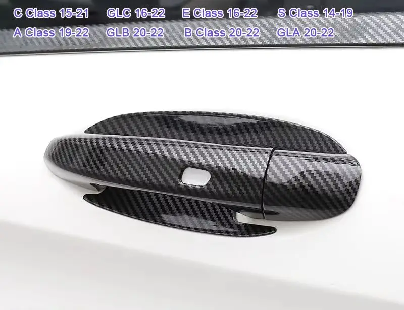 

Для Mercedes Benz GLC X254 A B C E S Class W205 W213 W221 GLA GLB X247 Автомобильная дверная ручка, чаша, накладка, рамка, внешний аксессуар