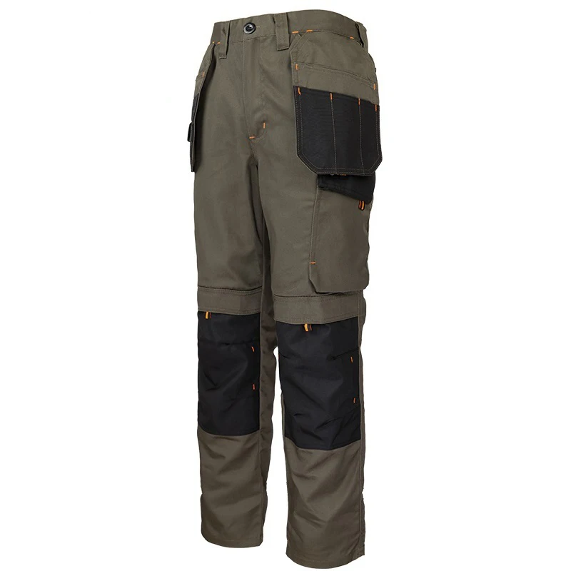 Pantalones de trabajo gruesos para Wen, ropa de trabajo de invierno, pantalones Cargo con bolsillos multifuncionales, pantalones de trabajo rectos, construcción para hombres