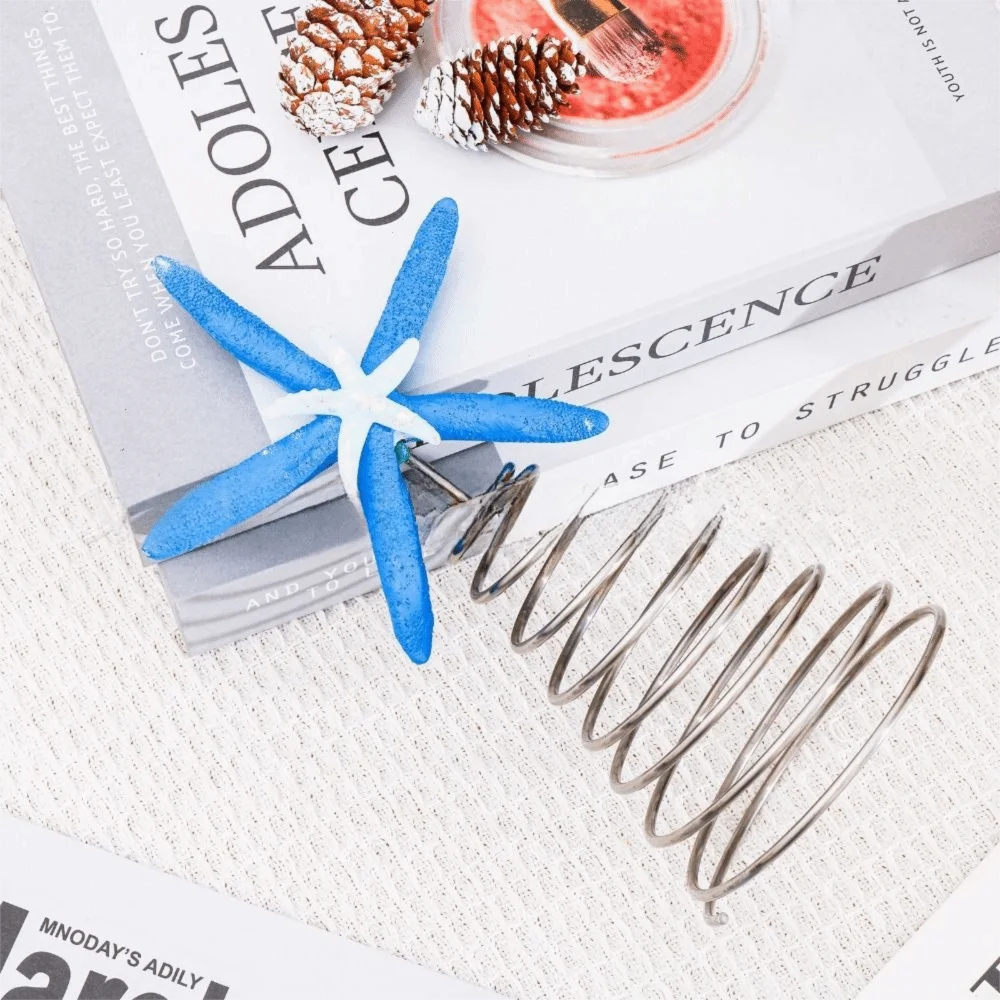 

Iron Festive Starfish Decor Collectible Handmad Star Treetop Decorations Crafts DIY Starfish Treetop Ornament Home Office Party