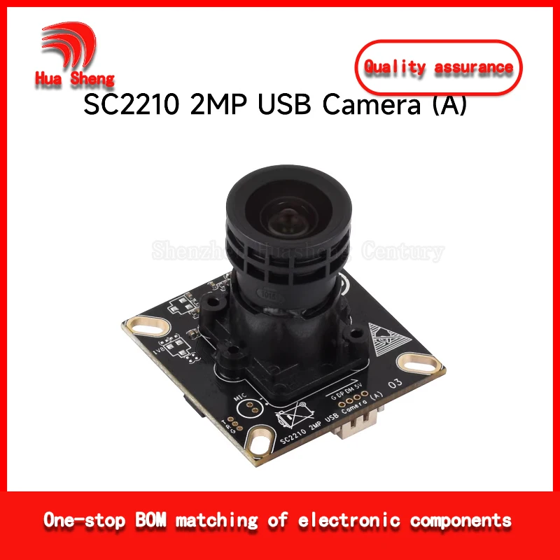 2Mp M12 Camera Module with Sc2210 Image Sensor Chip, USB Plug and Play with Fixed Focus