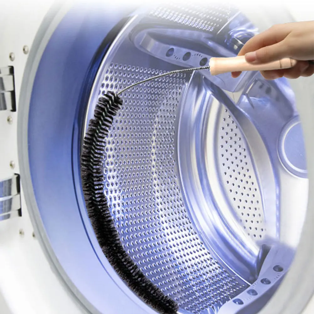 27 Inch Refrigerator Coil Brush Long Handle Flexible Dryer Duct Cleaning Brush Radiator Cleaning Brush Cleaning Tools