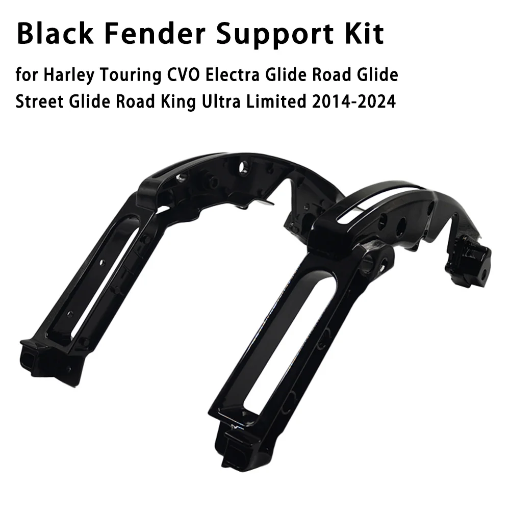 

Motorcycle Black Fender Support Kit Fit Harley Touring CVO Electra Glide Road Glide Street Glide Road King Ultra Limited 14-24