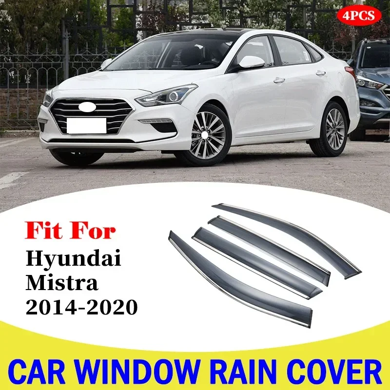 

Window Visor Car Rain Shield Deflectors Awning Trim Cover Exterior Rain Cover Car Accessories For Hyundai Mistra 2014-2020