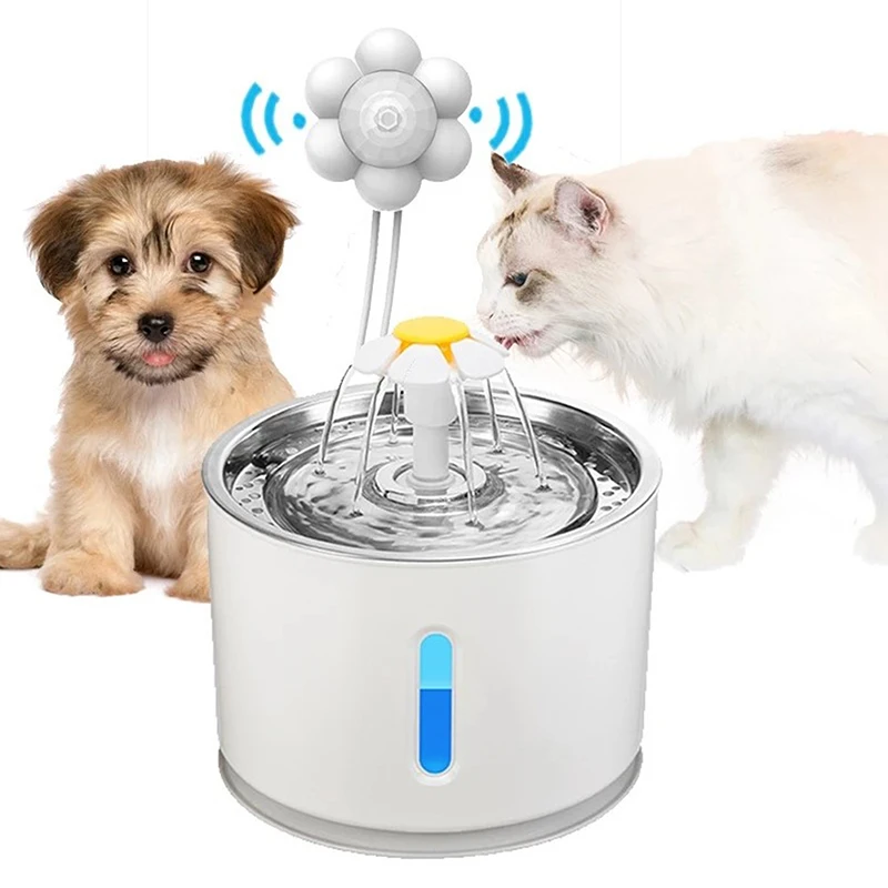 Motion Sensor Cat Dog Water Fountain Dispenser Intelligent infrared Detector