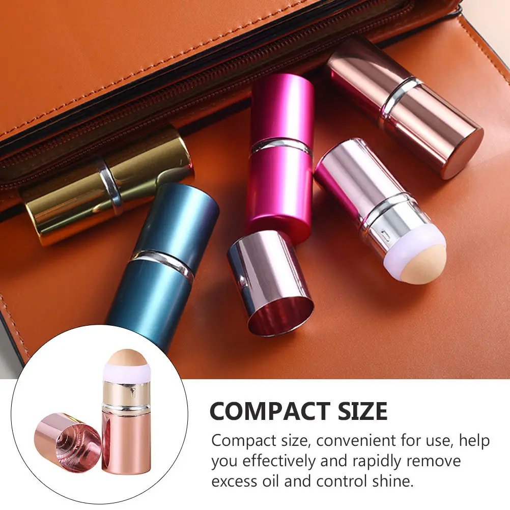 

Face Oil Absorbing Roller with Real Volcanic Stone Removes Excess Oil and Moisture Portable for on-The- Simple Unisex