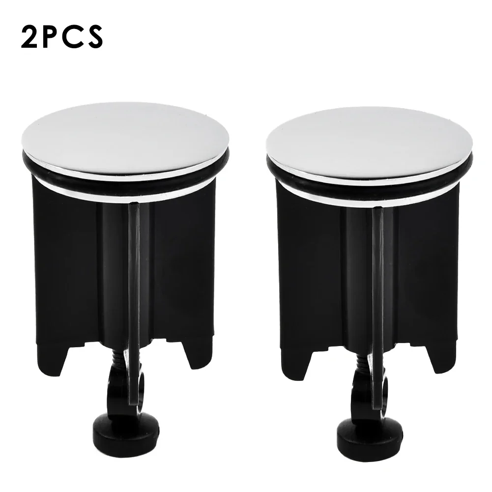 Bathroom Wash Basin Sink 40mm Pop-Up Drain Stopper Manual Lift Drain Bathroom Spare Parts Kitchen Sink Black Undermount