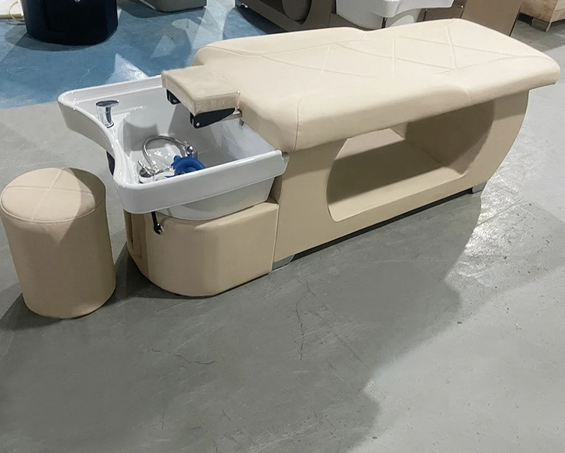 Thai Shampoo Bed Ceramic Basin Constant Temperature Water Circulation Fumigation Sleeve Treatment Bed