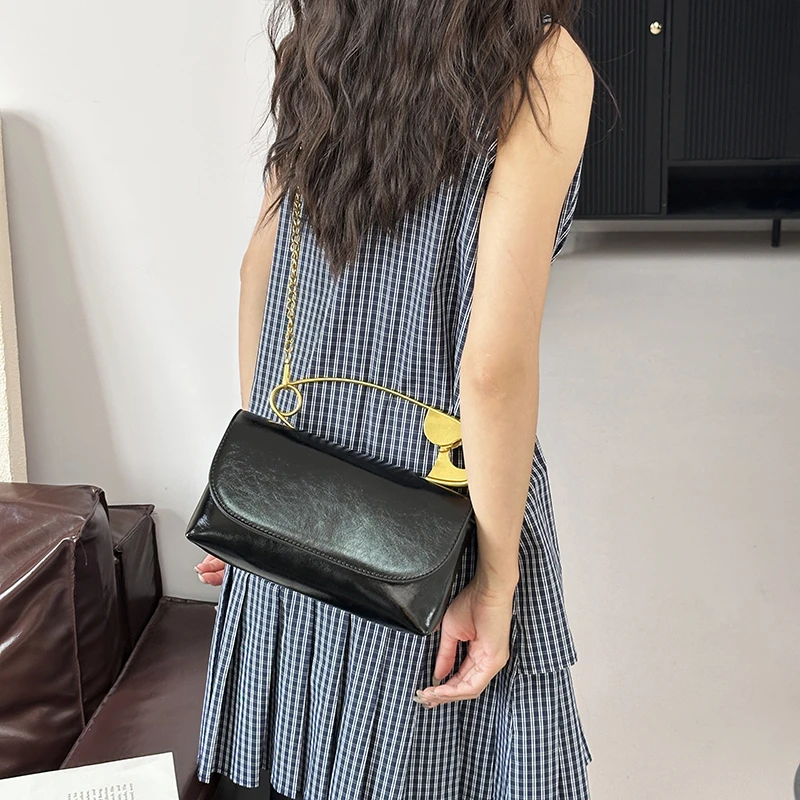 

Стильная винтажная модная дизайнерская сумка через плечо с буквенным логотипом, женская роскошная кожаная сумка для повседневного использования