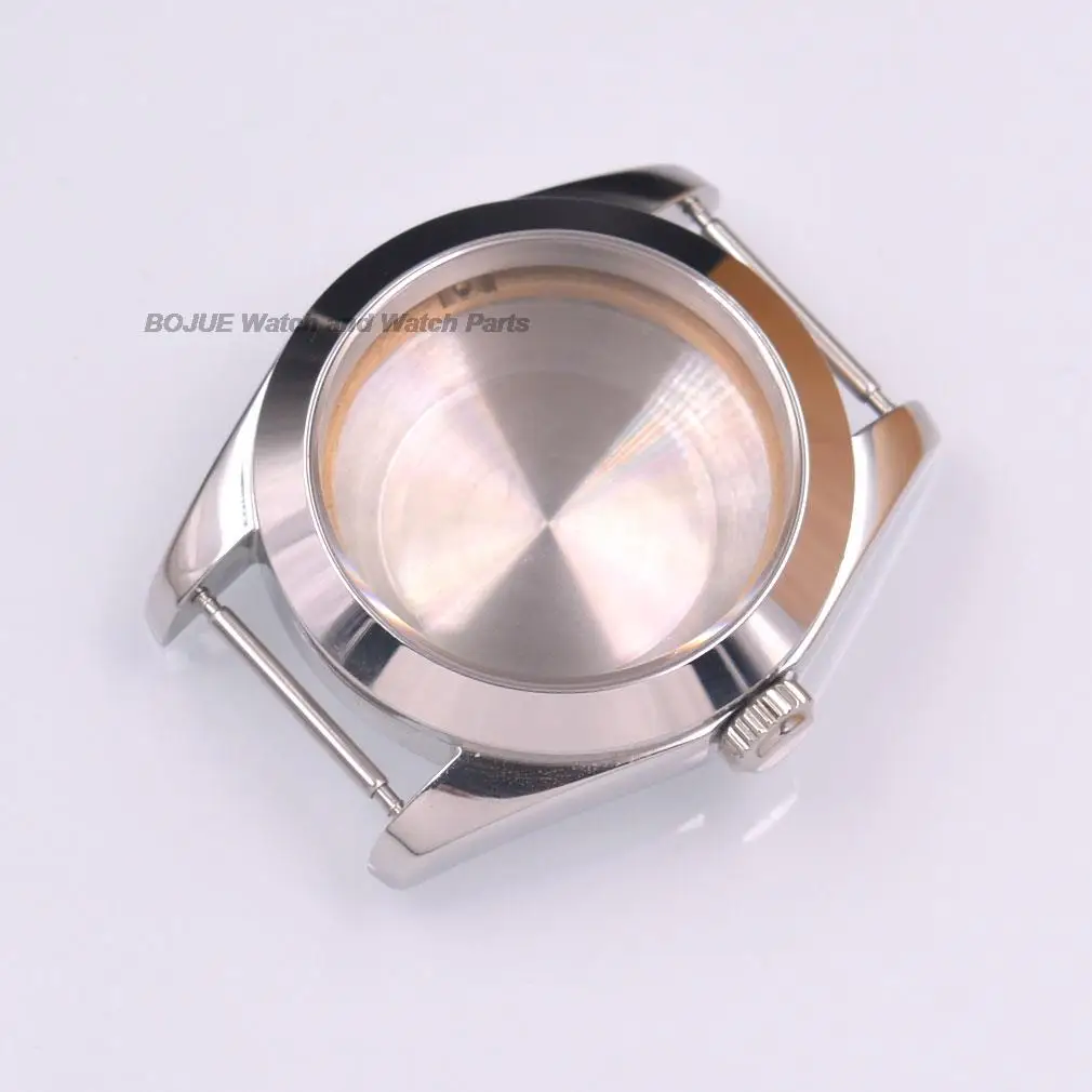 41mm Watch Case Sapphire Glass Solid Steel Case for Datejust NH35 NH36 Automatic Movement Watch Replacements Parts