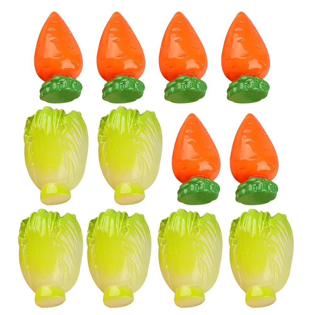 

12 Pcs Simulated Vegetables Faux Models Simulation Lifelike Phone Case Fake Decoration Resin Kitchen