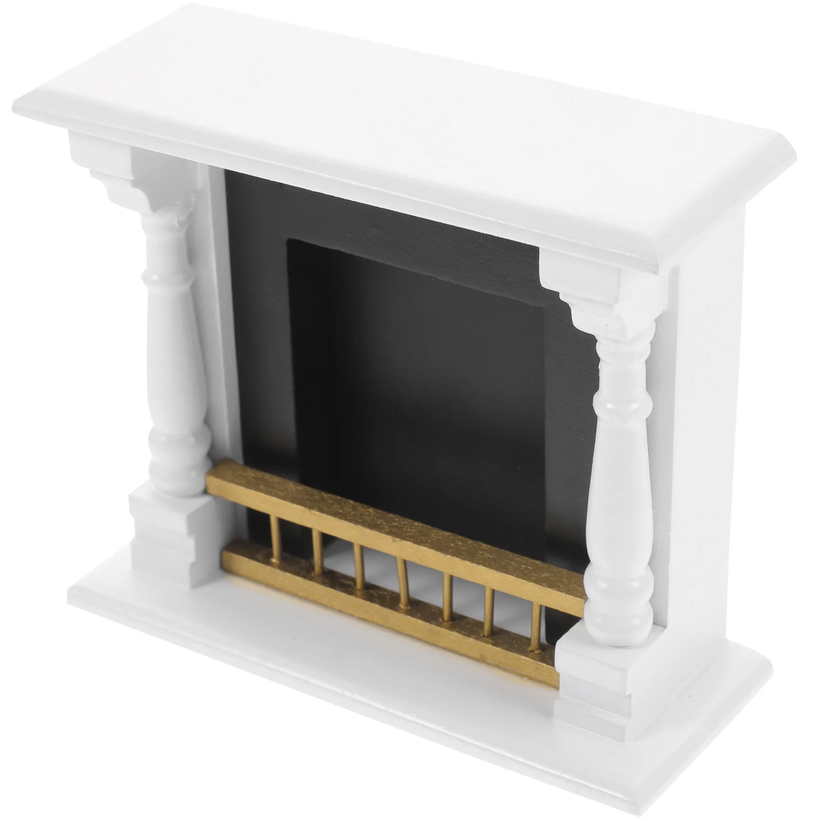 

Dollhouse Fireplace Decor Furniture Miniature Accessories Model for Wood Miniatures