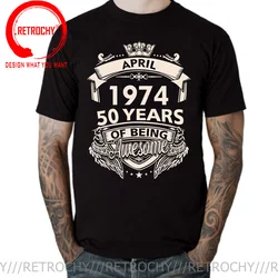 Awesome Born In 1974 November September October December January Febuary March April May June July August 50 Years Birth T Shirt