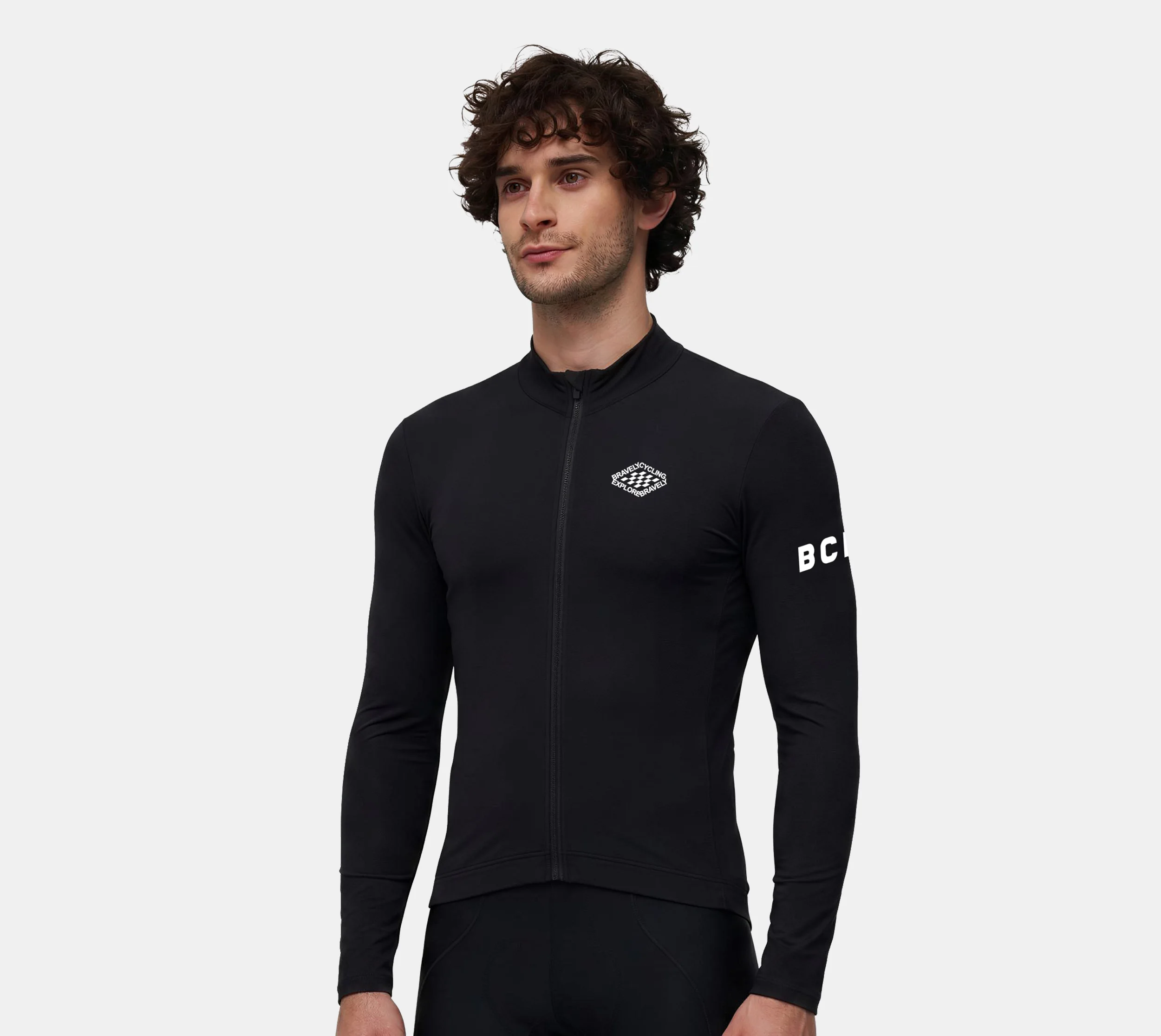 BCBE-ING Herren-Radtrikot für Winter und Herbst, Langarm, Thermofleece-Futter, Warmes Fahrradtrikot für Rennrad und Mountainbike – Detail 8