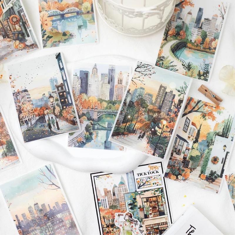 6 Stile 80 mm * 200 cm/Rolle mehrere Szenenzeichnungen Zerreißbares Washi-Klebeband DIY handgemachtes Material Sammelalbum Hintergrunddekoration