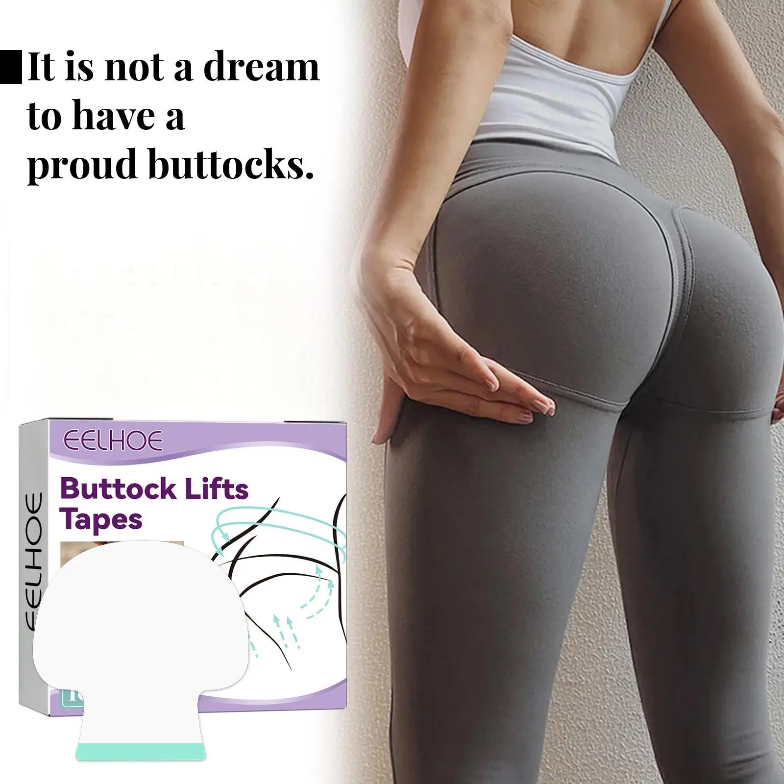 

Набор увлажняющих и мягких наклеек eelow, для подтяжки ягодиц, для массажа бедер