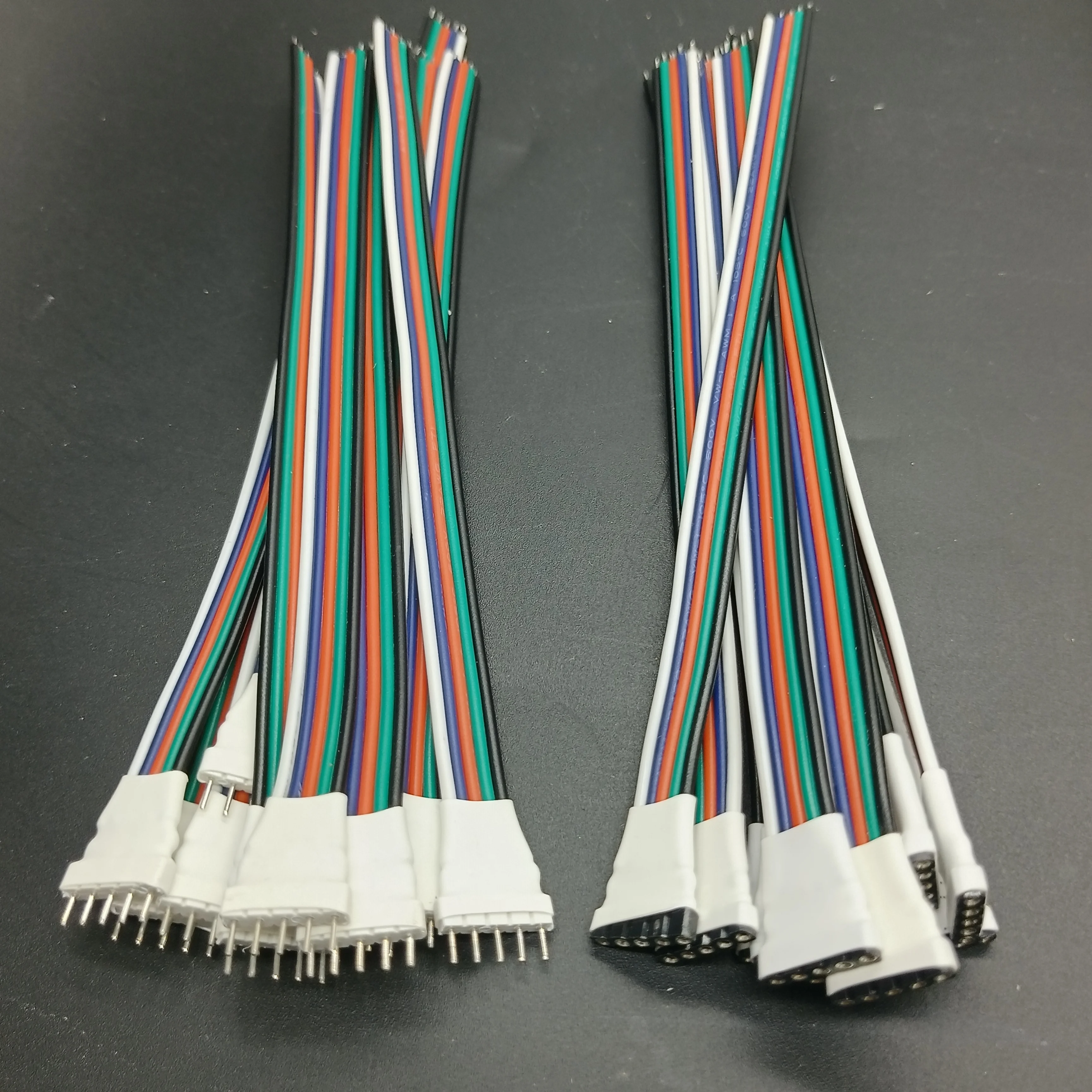 5 Stuks 4 Pin/5 Pin Led Kabel Mannelijke Vrouwelijke Connector Adapter Draad Voor 5050 3528 Smd Rgb Rgbw Led Strip Licht Rgb Rgbw Led Controll