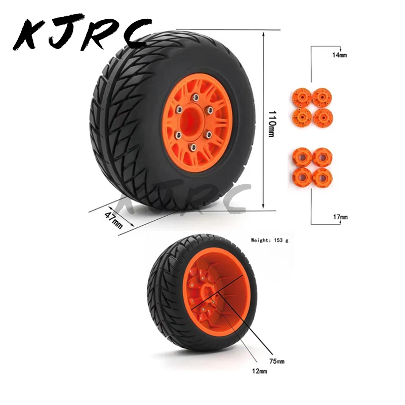 

1/8 1/10 Short-Course Truck Universal Wheel Rim Tire For Off-Road RC Car UDR HOBAO 8SC ARRMA Outcast Kraton Senton FS KM SLASH