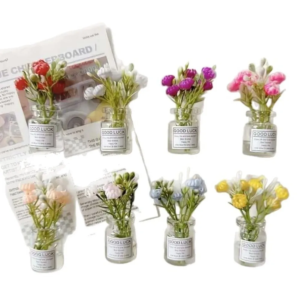 8pcs Fashion Mini Small Vase Magnets 3D Kitchen Decoration Refrigerator Magnets Cute Fun Refrigerator Accessories Holiday Gift