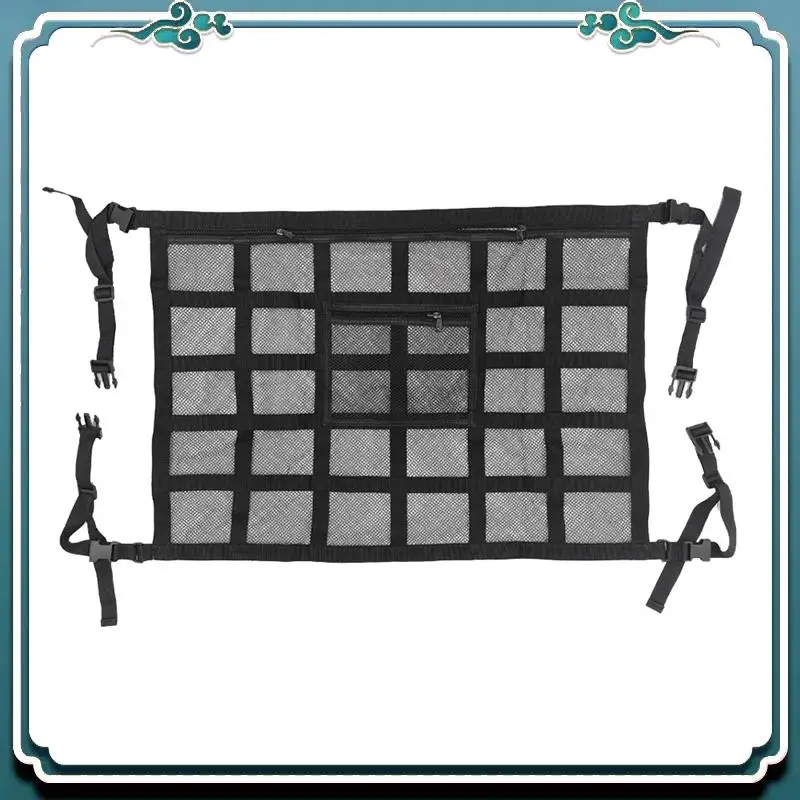 

ABTU-Universal Car Roof Storage Mesh Storage Mesh Pocket Car Roof Storage Car Accessories Part Kit