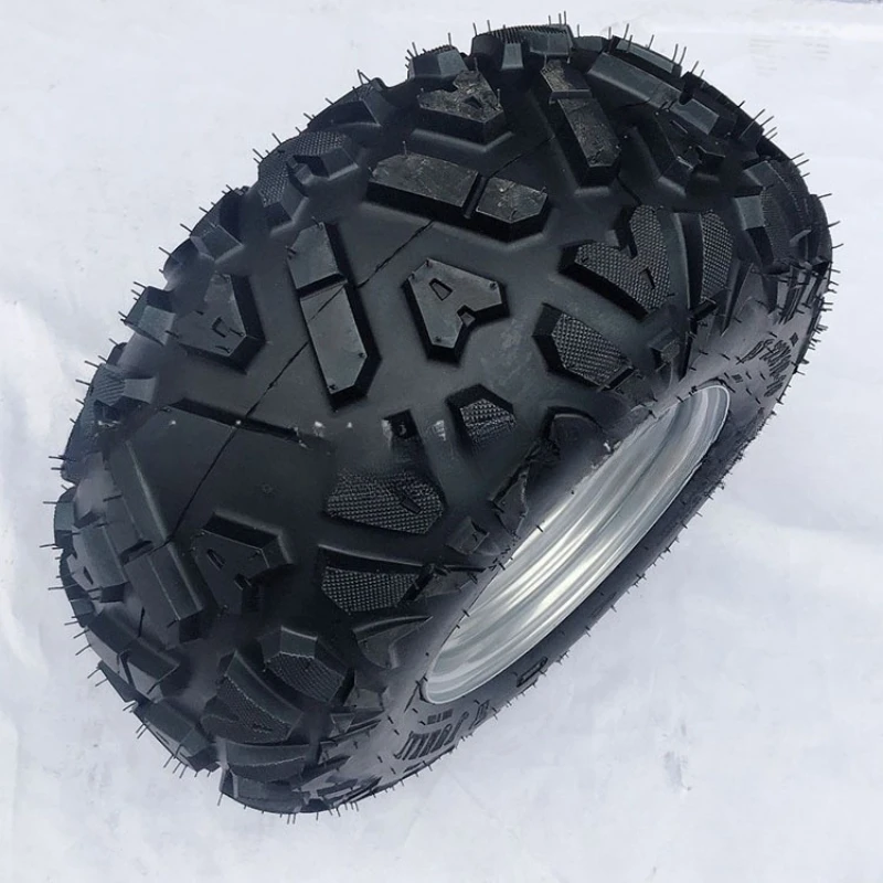 

DIY homemade four-wheel ATV accessories, modified 22 * 10-10 inch iron tire A-shaped off-road with wheel hub assembly