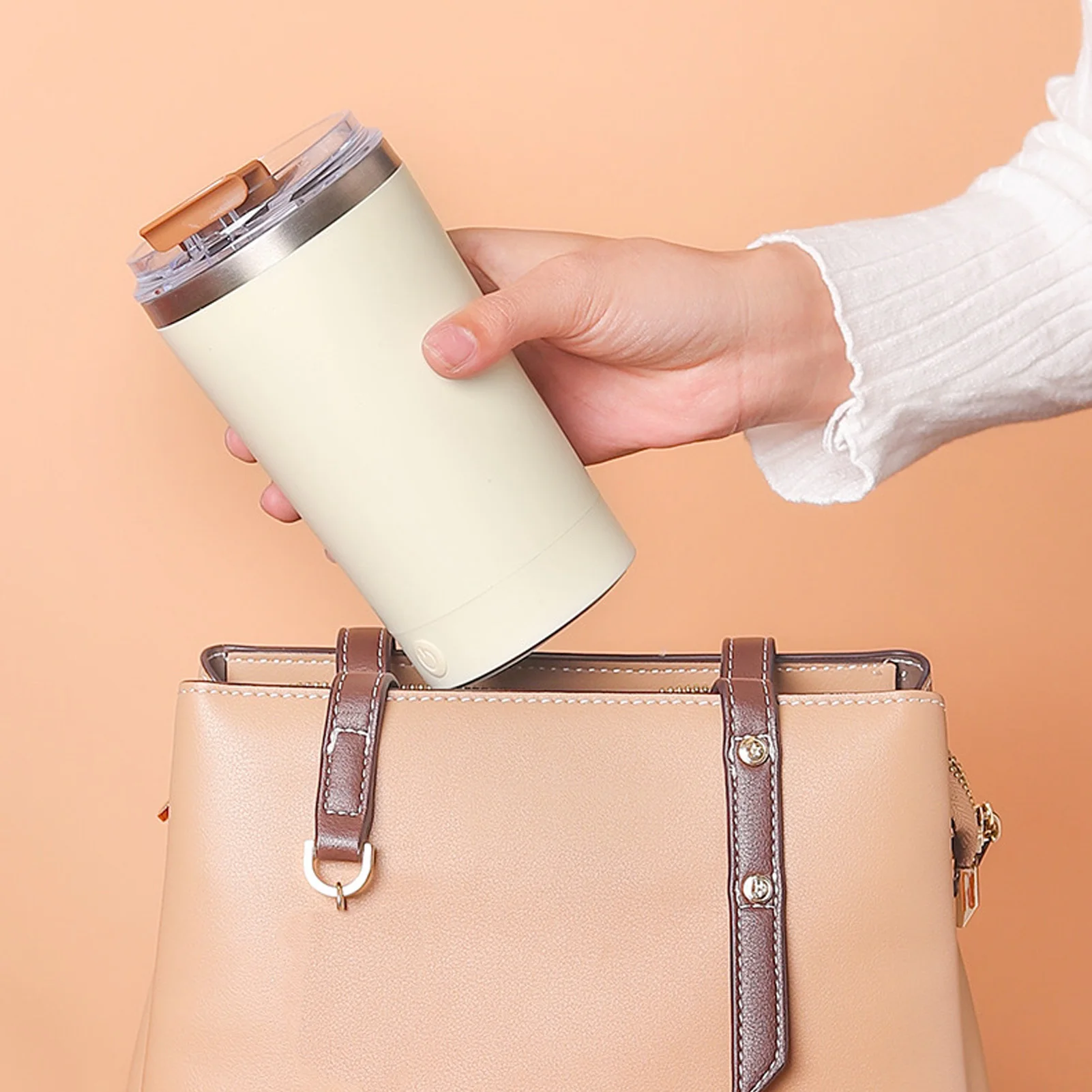 

Самосмешивающаяся кружка, водонепроницаемая перезаряжаемая автоматическая кружка для перемешивания шоколадного молочного кофе, 400 мл