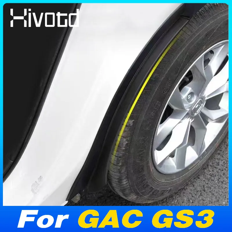 

Car Rear Wheel Lining Mudguards Fenders Anti Scratch Modification Exterior Protection Accessories For GAC GS3 Emzoom 2024 2025