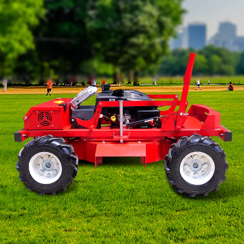 Customized Remote Control Crawler Lawn Mower Grass Trimmer Robot Lawn Mower for Sale