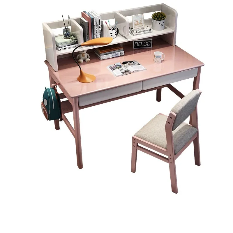 

desk student study table household primary and secondary school students junior high school writing table bedroom bedside