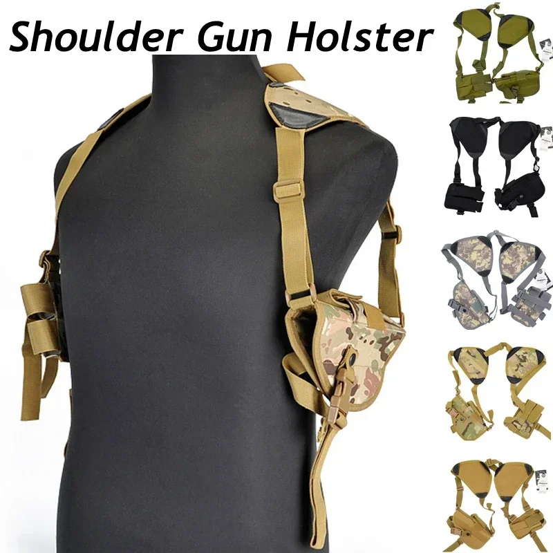 

Concealed Carry Tactical Shoulder Holster for Glock 1911 Revolver Pistol Handgun Adjustable Breathable Hunting Holster