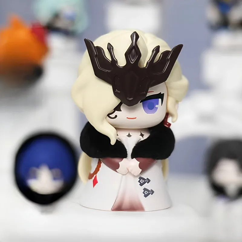 حقيقية Genshin Heydolls Fatui Harbingers Q نسخة سلسلة صندوق أعمى دمية صغيرة جمع سطح المكتب زخرفة موضة الاتجاه هدية #3