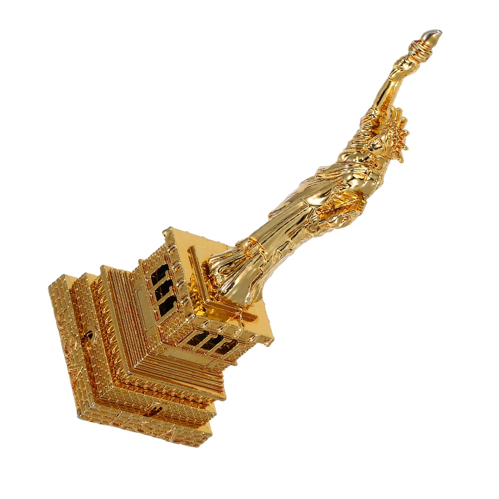 

1pc Metal Liberty Alloy Sculpture Desktop Decoration For Home Office Desk Indoor Statue Of Ornament Decor Small Statue
