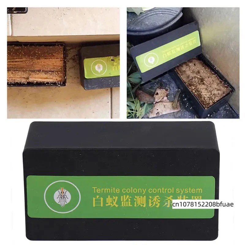 Reusable Termite Bait Station Box Effective Termite Trap Indoor Outdoor Termite Monitoring Station for Garden Lawn Orchard