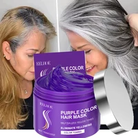 Champú para teñir el cabello con fijación de Color para cubrir el cabello gris, champú amarillo que se desvanece después del decoloración, champú morado no irritante para Rubio